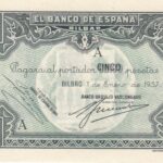 CRBL0191 BILLETE ESPAÑA BILBAO 5 PESETAS  SIN CIRCULAR