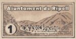 CRBL0490 BILLETE LOCAL ESPAÑA RIPOLL 1 PESETA 1937 SIN CIRCULAR - Imagen 2