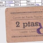 CRBL0641 BILLETE ESPAÑA LOCAL LOPERA (JAEN) 2 PESETAS MBC