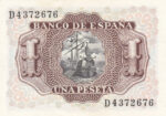 CRBS0056  BILLETE ESPAÑA 1 PESETA 1953 SERIE D SIN CIRCULAR