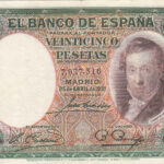 CRBS0123  BILLETE ESPAÑA 25 PESETAS 1931 MBC+