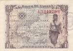CRBS0440  BILLETE ESPAÑA 1 PESETA 1945 EBC+ COLOREADO - Imagen 2