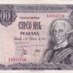 CRBS1028 BILLETE ESPAÑA 5000 PESETAS 1976 MBC