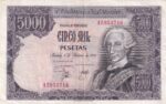 CRBS1028 BILLETE ESPAÑA 5000 PESETAS 1976 MBC