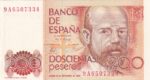CRBS1612 BILLETE ESPAÑA 200 PESETAS 1980 SERIE 9A EBC+