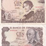 CRBS1719 LOTE 2 BILLETES ESPAÑA 100 PESETAS DIFERENTES MBC