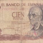 CRBS1950 BILLETE ESPAÑA 100 PESETAS 1970 ALTERADO COLOR QUIMICA BC