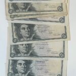 CRBS1970 LOTE 14 BILLETES ESPAÑA 5 PESETSA 1943 DIFERENTES SERIES