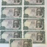 CRBS2006 LOTE 9 BILLETES ESPAÑA 1000 PESETAS 1971 DIFERENTES SERIES