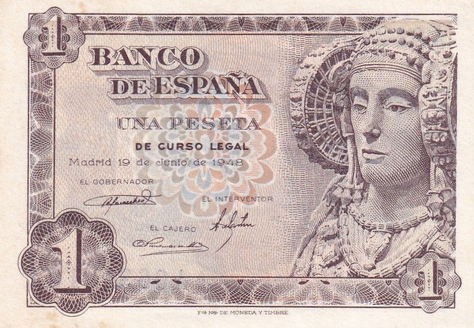 CRBS2011 CRBS2011 BILLETE ESPAÑA 1 PESETA 1948 SERIE A S/C- - Imagen 1