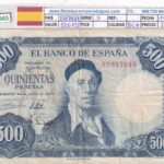 CRBS2045 BILLETE ESPAÑA 500 PESETAS 1954 SERIE S BC+