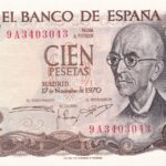 CRBS2074 BILLETE ESPAÑA 100 PESETAS 1970 SERIES PECIAL 9A SIN CIRCULAR