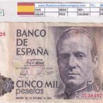 CRBS2077 BILLETE ESPAÑA 5000 PESETAS 1979 MBC-