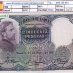 CRBS2083 BILLETE ESPAÑA 50 PESETAS 1931 EBC