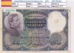 CRBS2085 BILLETE ESPAÑA 50 PESETAS 1931 MBC-