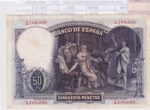 CRBS2085 BILLETE ESPAÑA 50 PESETAS 1931 MBC- - Imagen 2