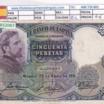 CRBS2087 BILLETE ESPAÑA 50 PESETAS 1931 BC