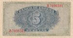CRBS2191 BILLETE ESPAÑA 5 PESETAS 1940 SERIE A (RARA) SIN CIRCULAR - Imagen 2