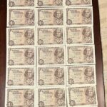 CRBS2214 LOTE 44 BILLETES ESPAÑA 1 PESETA 1948 SIN SERIE SIN CIRCULAR