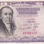 CRBS2534 BILLETE ESPAÑA 25 PESETAS 1946 SIN SERIE EBC