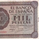 CRBS2734 BILLETE ESPAÑA 1000 PESETAS 1936 SERIE B RESTAURADO