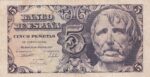 CRBS2918 BILLETE ESPAÑA 5 PESETAS 1947 SERIE A BC+