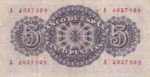 CRBS2918 BILLETE ESPAÑA 5 PESETAS 1947 SERIE A BC+ - Imagen 2