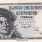 CRBS2923 BILLETE ESPAÑA 5 PESETAS 1948 SERIE H EBC+