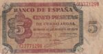 CRBS2942 BILLETE ESPAÑA 5 PESETAS 1938 SERIE C BC