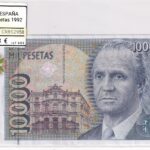 CRBS2958 BILLETE ESPAÑA 10000 PESETAS 1992 EBC SERIE 1W