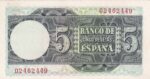 CRBS2983 BILLETE ESPAÑA 5 PESETAS 1948 SIN SERIE SIN CIRCULAR - Imagen 2