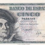 CRBS2984 BILLETE ESPAÑA 5 PESETAS 1948 SERIE B SIN CIRCULAR