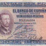 CRBS2998 BILLETE ESPAÑA 25 PESETAS 1926 SERIE B BC+