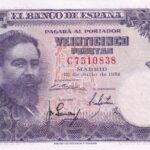 CRBS3016 BILLETE ESPAÑA 25 PESETAS 1954 SERIE C SIN CIRCULAR