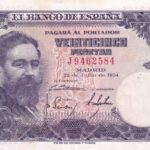 CRBS3021 BILLETE ESPAÑA 25 PESETAS 1954 SERIE J EBC+