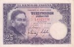 CRBS3025 BILLETE ESPAÑA 25 PESETAS 1954 SERIE L EBC+