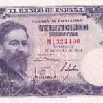 CRBS3026 BILLETE ESPAÑA 25 PESETAS 1954 SERIE M EBC+