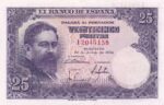 CRBS3031 BILLETE ESPAÑA 25 PESETAS 1954 SERIE I EBC+