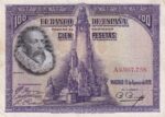CRBS3056 BILLETE ESPAÑA 100 PESETAS 1928 SERIE A MBC+