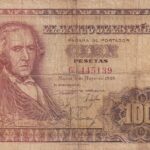 CRBS3067 BILLETE ESPAÑA 100 PESETAS 1948 SERIE G MC