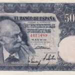 CRBS3086 BILLETE ESPAÑA 500 PESETAS 1951 SIN SERIE EBC