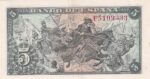 CRBS3317 BILLETE ESPAÑA 5 PESETAS 1945 SERIE F EBC - Imagen 2