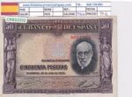 CRBS3332 BILLETE ESPAÑA 50 PESETAS 1935 MBC+