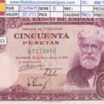 CRBS3333 BILLETE ESPAÑA 50 PESETAS 1951 MBC+