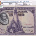 CRBS3335 BILLETE ESPAÑA 100 PESETAS 1928 MBC