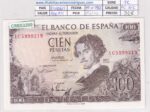 CRBS3350 PAREJA CORRELATIVA BILLETE ESPAÑA 100 PESETAS 1965 SERIE 1C SIN CIRCULAR