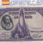 CRBS3388 BILLETE ESPAÑA 100 PESETAS 1928 SIN SERIE MBC+