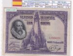 CRBS3389 BILLETE ESPAÑA 100 PESETAS 1928 SIN SERIE MBC
