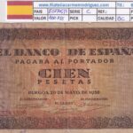 CRBS3392 BILLETE ESPAÑA 100 PESETAS 1938 SERIE C BC