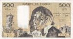 CRBX0088 BILLETE FRANCIA 500 FRANCOS 1973 MBC